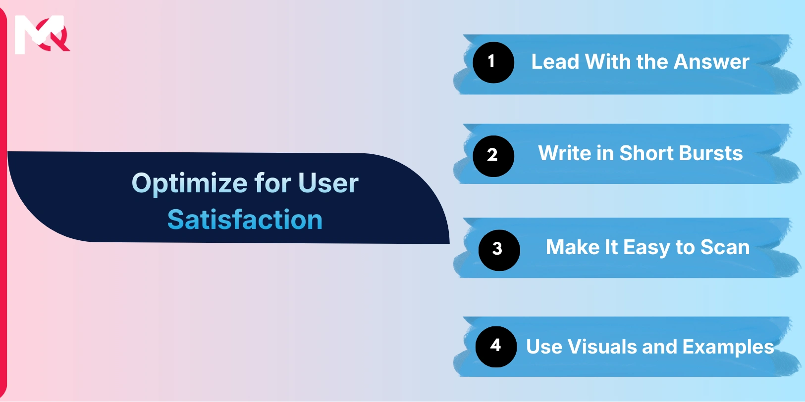 Optimize for User Satisfaction